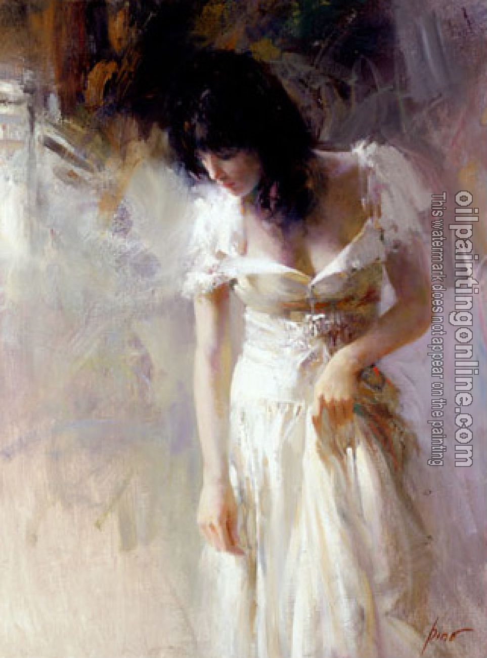 Pino Daeni - Impression oil painting.